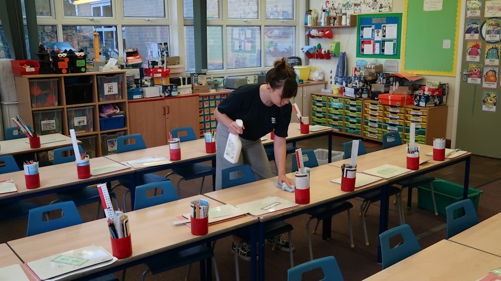 school cleaning in rugby